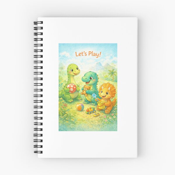 Item preview, Happy Dino Trio – Let’s Play! Cute designed and sold by MimisCornerCo.