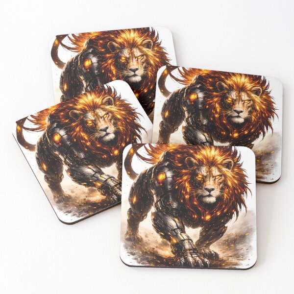 Item preview, Cyber Lion – Solar King | Futuristic Apex Beast designed and sold by Z-arts.