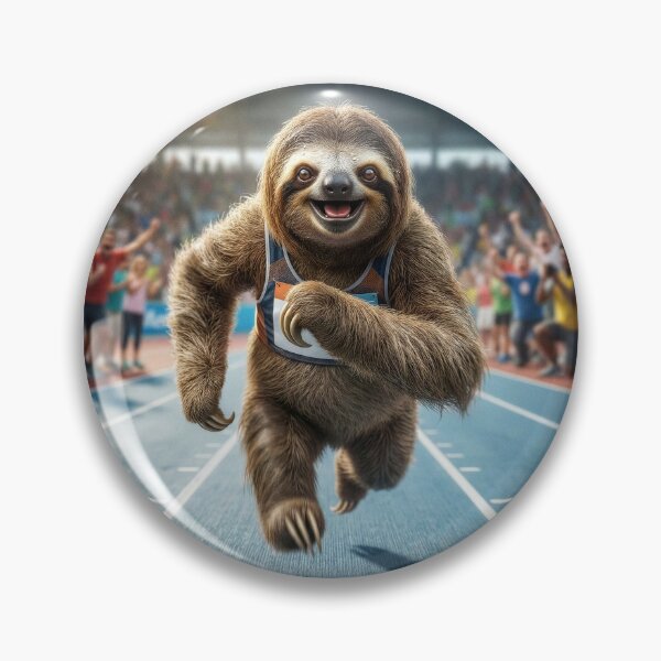 Item preview, Exuberant Sloth Tears Up the Track designed and sold by Tridentulus.