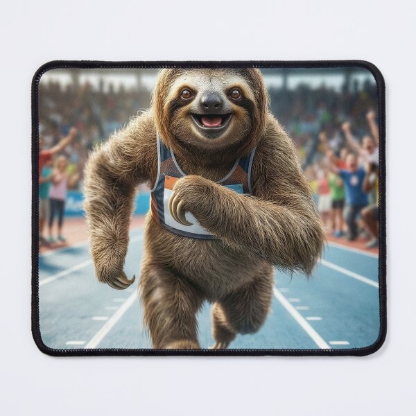 Item preview, Exuberant Sloth Tears Up the Track designed and sold by Tridentulus.