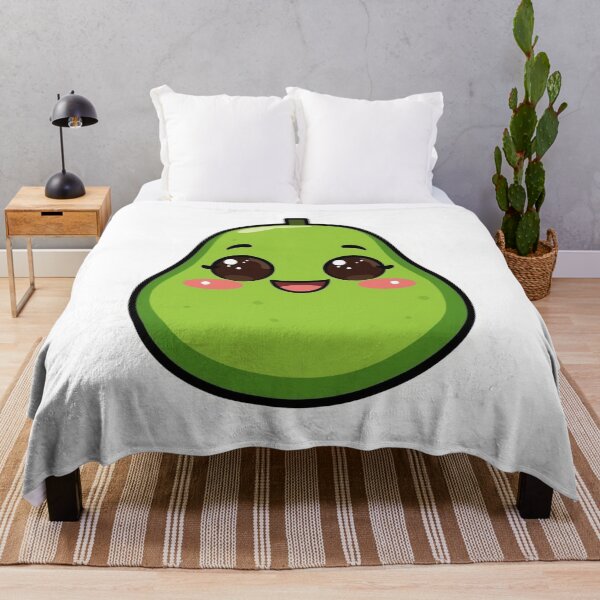 Item preview, Cute Kawaii Avocado Happy Face Sticker designed and sold by funnyshop222.