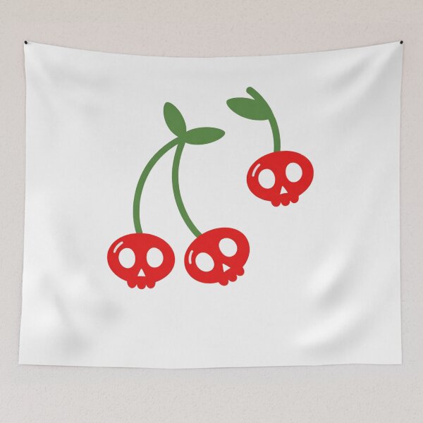 Item preview, Cherry Skull designed and sold by krystalRomanart.