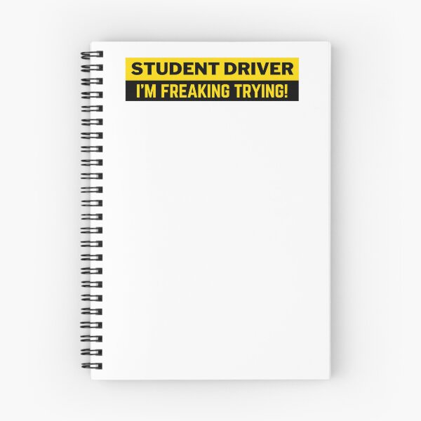 Item preview, Student Driver I’m Freaking Trying! designed and sold by krystalRomanart.