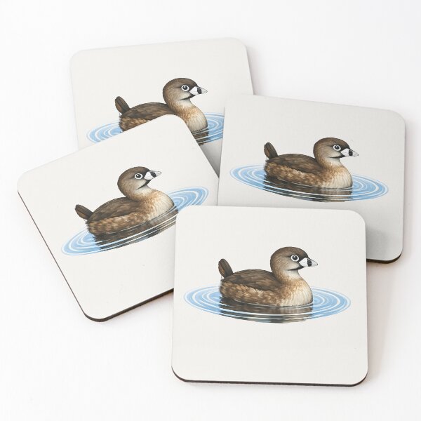 Item preview, Pied-billed Grebe – Wildlife Illustration Design designed and sold by Ombrya.