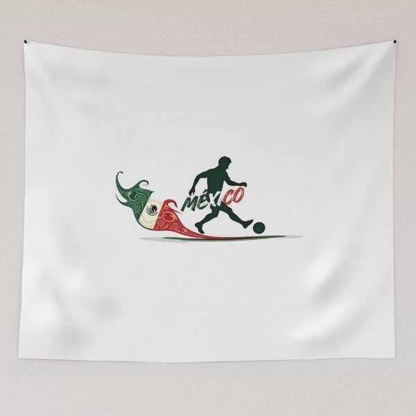 Item preview, Dynamic Mexico Soccer Player Chili Flag Trail designed and sold by PMTaurus.