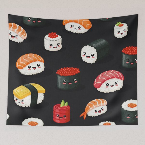 Item preview, Kawaii Sushi Pattern  designed and sold by Timegraf.