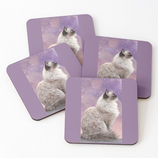 Item preview, Majestic Himalayan Cat Under Shimmering Twilight Sky designed and sold by Moody Vibes Studio.