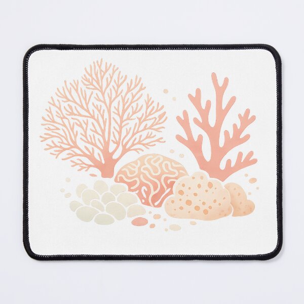 Item preview, Pastel Coral Reef Botanical — Minimalist Ocean Watercolor Art designed and sold by Art-Selling.