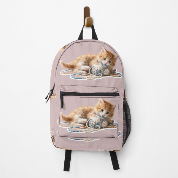 Item preview, Cute Ginger Tabby Kitten Playing with a Ball of Yarn - Sweet Pet Design designed and sold by irfanshikh.