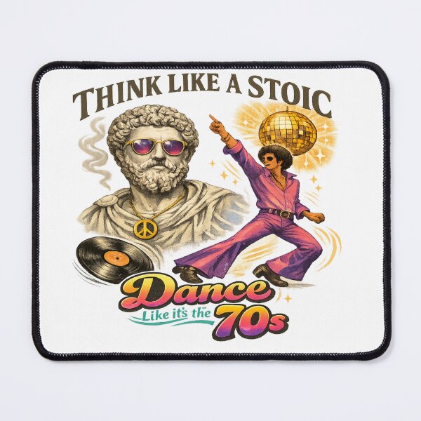 Item preview, Think Like a Stoic, Groove Retro designed and sold by Dresut.
