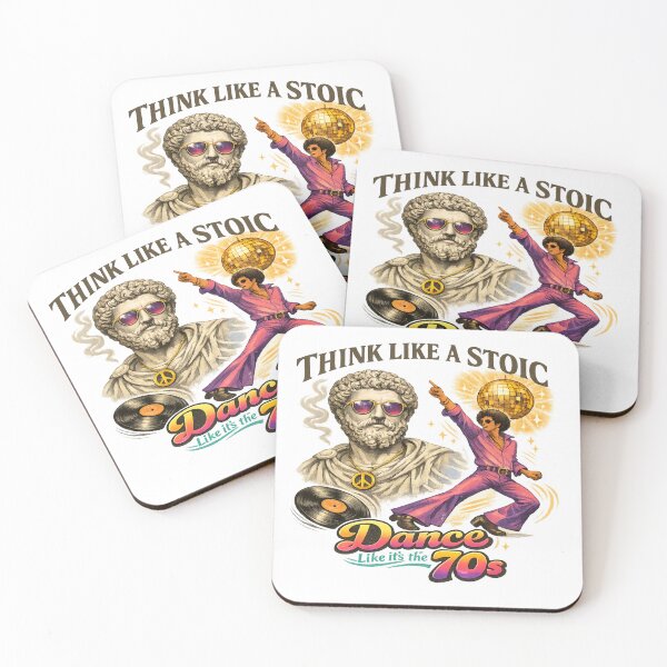 Item preview, Think Like a Stoic, Groove Retro designed and sold by Dresut.