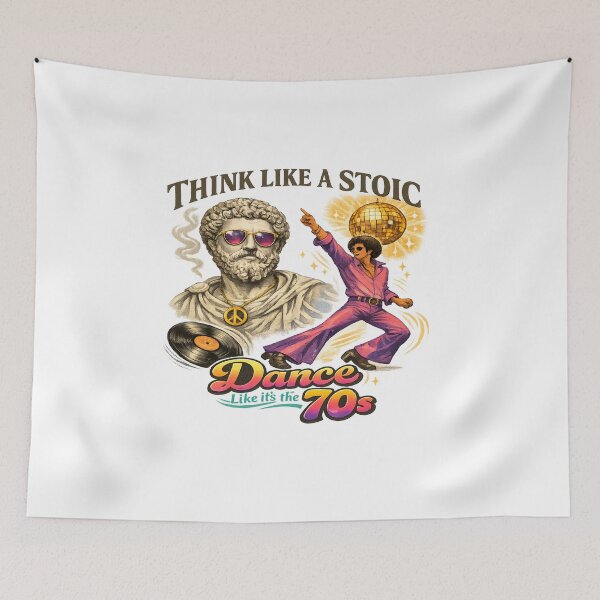 Item preview, Think Like a Stoic, Groove Retro designed and sold by Dresut.