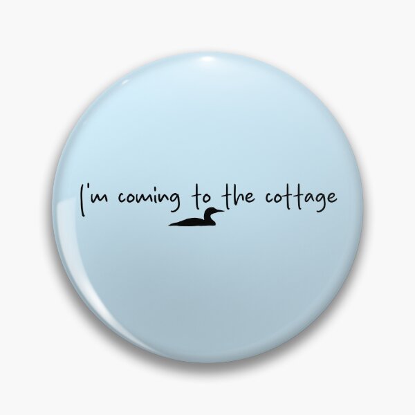 Item preview, I'm coming to the cottage - with mini loon - Heated Rivalry, Ilya Rozanov, Shane Hollander, Hollanov Quote Sticker Art designed and sold by RosefinchArt.