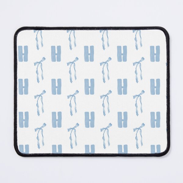 Item preview, Watercolor Blue Bow Letter H Phone Case Aesthetic Gift for Her and Mom, Coquette Blue Bow Letter H Blanket Cozy Elegant Gift for Baby Shower, Letter H Blue Bow Journal Graduation Gift for Girls designed and sold by VivaFy.