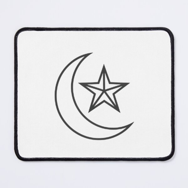 Item preview, Geometric Moon Star Merge - Modern Celestial Symbol designed and sold by pumsquare.
