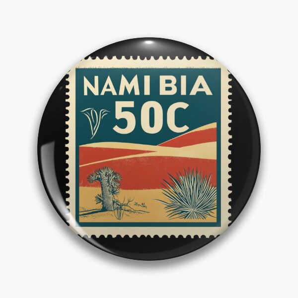 Item preview, Vintage Namibia Postage Stamp Art - Red Dunes & Quiver Tree designed and sold by tiigerdad.