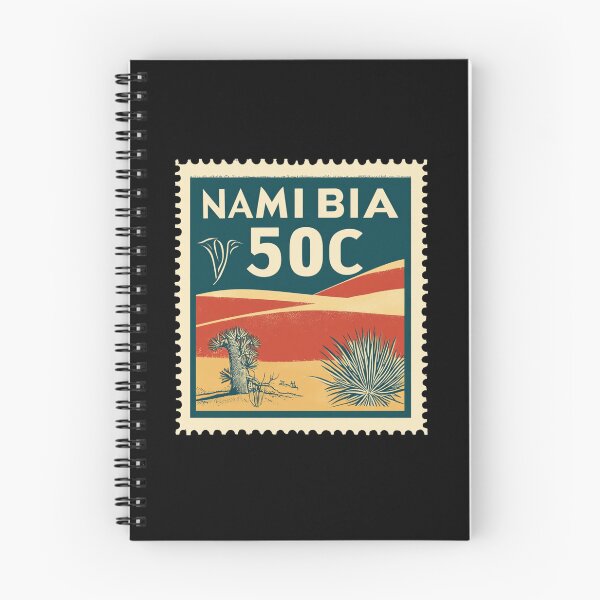 Item preview, Vintage Namibia Postage Stamp Art - Red Dunes & Quiver Tree designed and sold by tiigerdad.