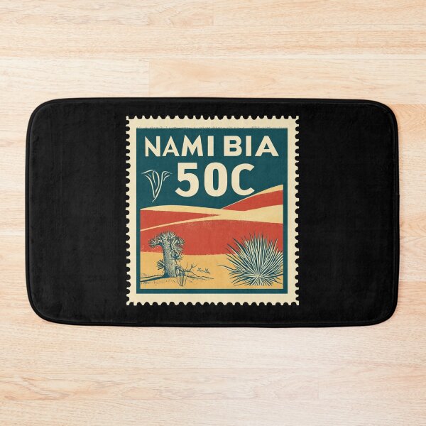 Item preview, Vintage Namibia Postage Stamp Art - Red Dunes & Quiver Tree designed and sold by tiigerdad.