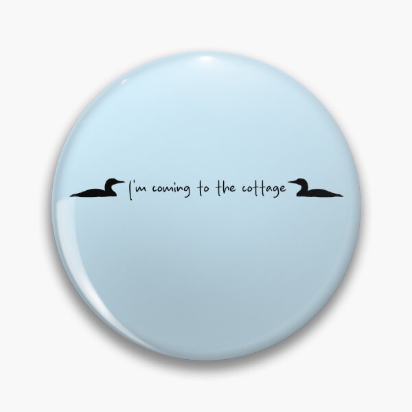 Item preview, I'm coming to the cottage - with loons - Heated Rivalry, Ilya Rozanov, Shane Hollander, Hollanov Quote Sticker Art designed and sold by RosefinchArt.
