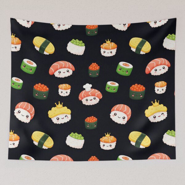 Item preview, Kawaii Sushi Pattern  designed and sold by Timegraf.
