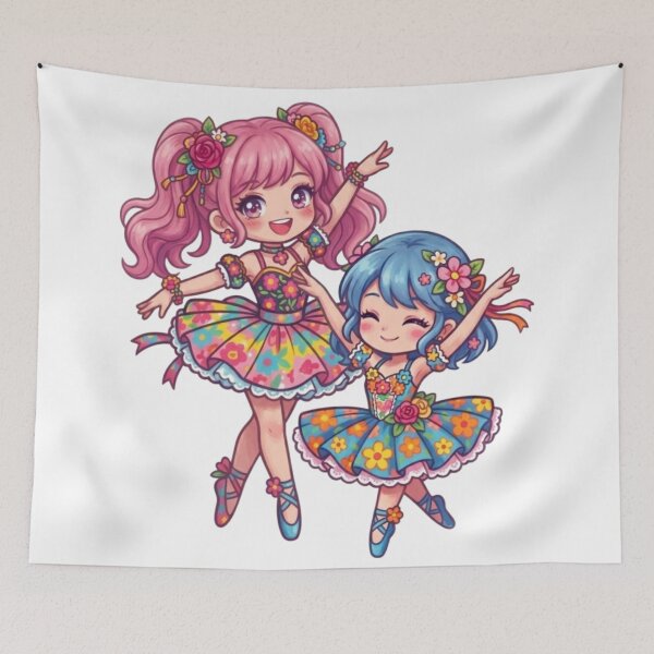 Item preview, Two girls designed and sold by PP&RAINBOW SHOP.