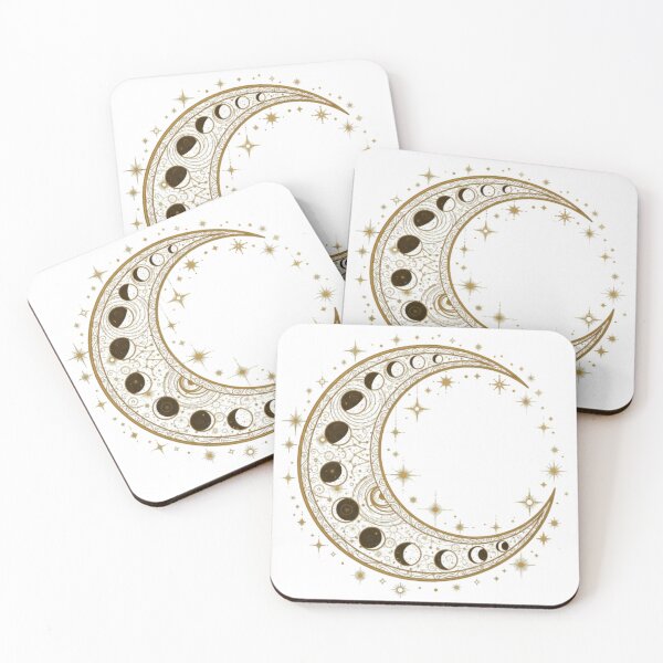 Item preview, Ornate Golden Moon - Intricate Celestial Art designed and sold by pumsquare.