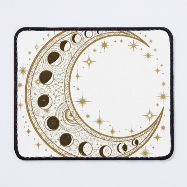 Item preview, Ornate Golden Moon - Intricate Celestial Art designed and sold by pumsquare.