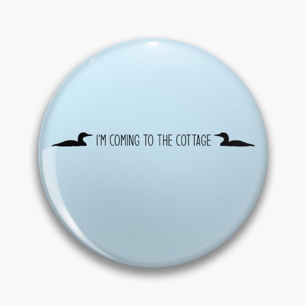 Item preview, I'm coming to the cottage - with loons - Heated Rivalry, Ilya Rozanov, Shane Hollander, Hollanov Quote Sticker Art designed and sold by RosefinchArt.