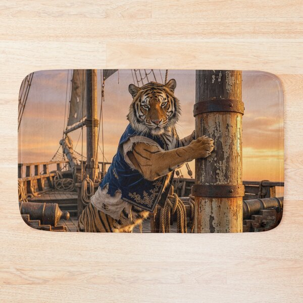 Item preview, Tiger Pirate Heads Up to the Crow's Nest designed and sold by Tridentulus.