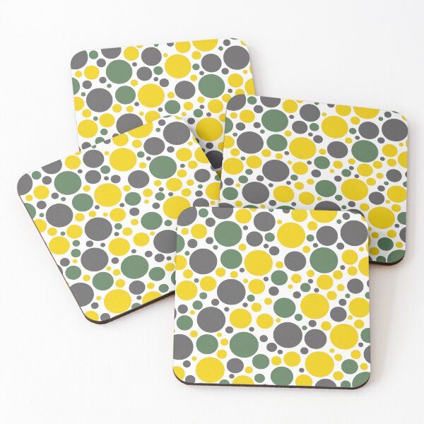 Item preview, Mid-Century Modern Dot Pattern In Green And Yellow designed and sold by DEC02.