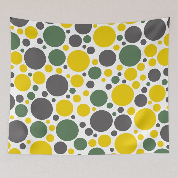 Item preview, Mid-Century Modern Dot Pattern In Green And Yellow designed and sold by DEC02.