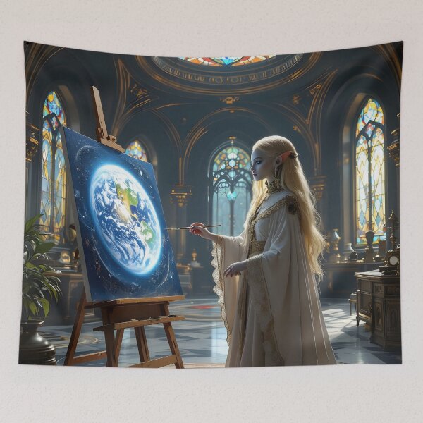 Item preview, Poetry of creation in the light of a transcendent dawn designed and sold by KunstGeist.