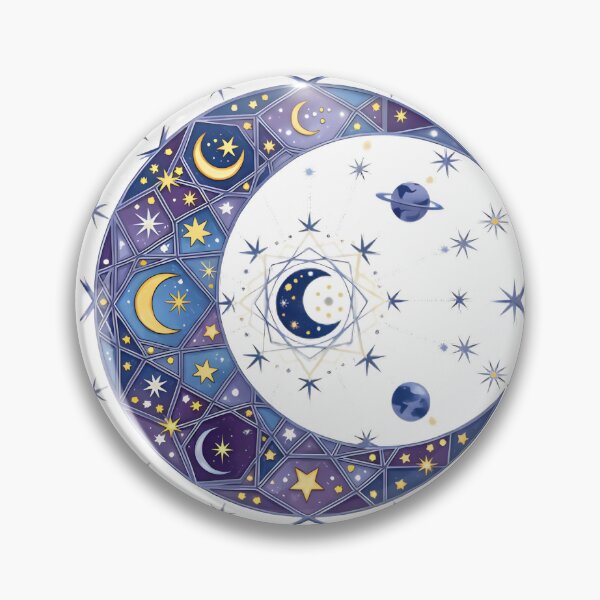 Item preview, Mandala Moon Design - Geometric Celestial Art designed and sold by pumsquare.
