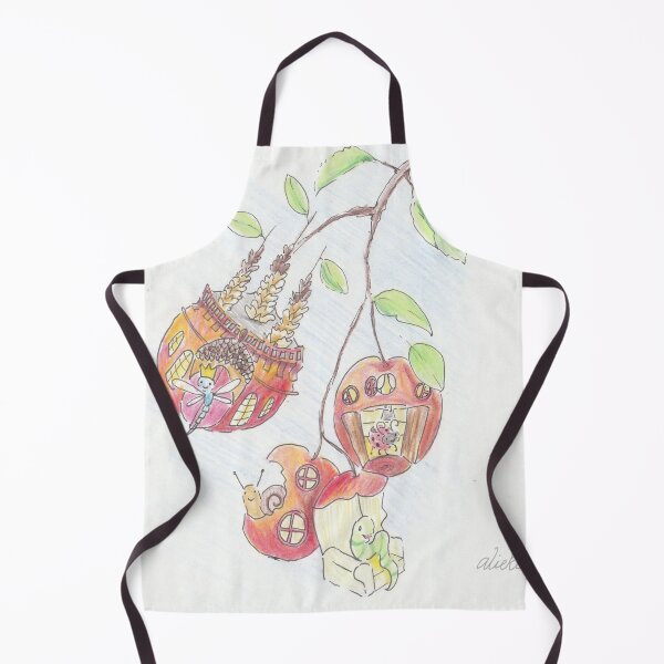 Item preview, Cute insects living in apples designed and sold by aliekesdrawings.
