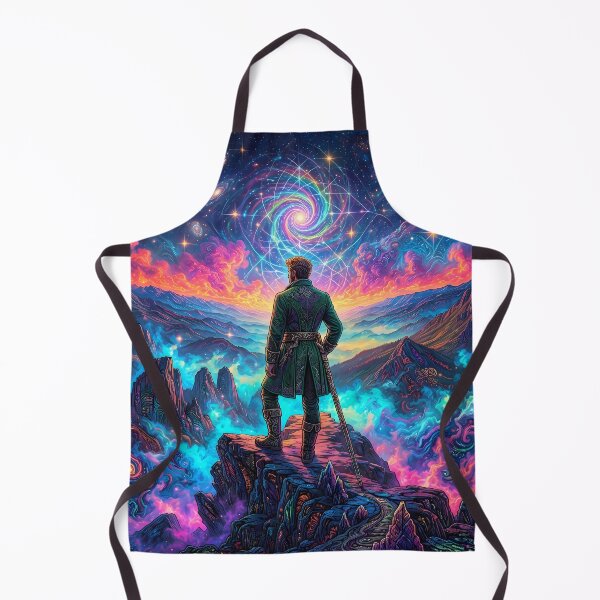 Item preview, Wanderer above the Sea of Fog - Caspar David Friedrich Psychedelic Art designed and sold by Lucid Dream Pixel.