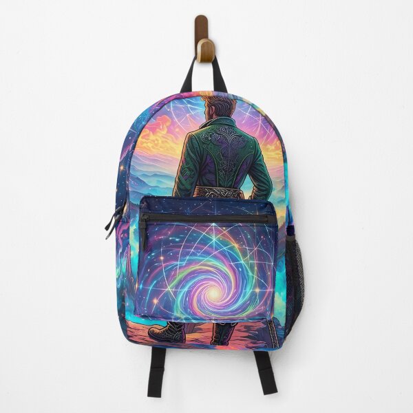 Item preview, Wanderer above the Sea of Fog - Caspar David Friedrich Psychedelic Art designed and sold by Lucid Dream Pixel.