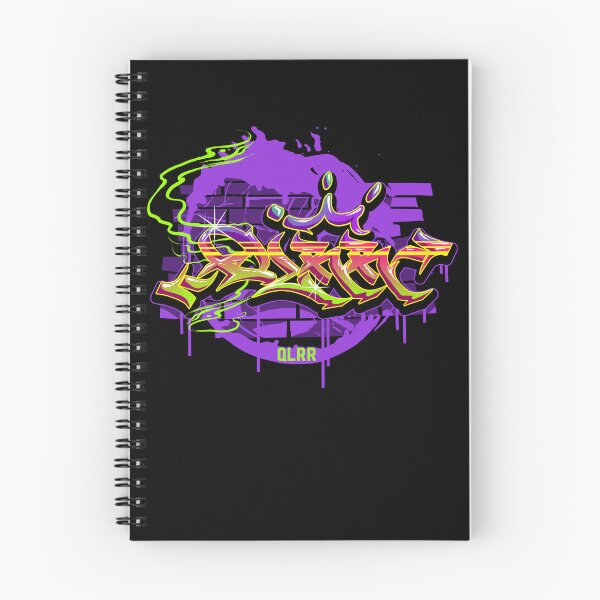 Item preview, QLRR Wildstyle Graffiti Purple Neon Street Art Urban Typography designed and sold by Osalh.