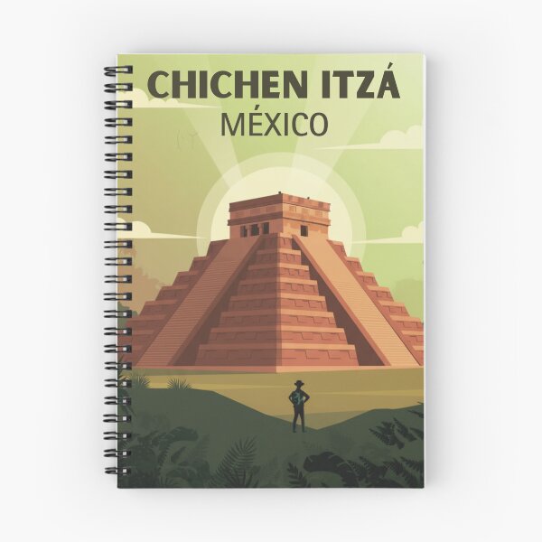 Artikelvorschau, Retro-T-Shirt Chichen Itza Kukulcan Mexiko entworfen und verkauft von Fernando Abitia.