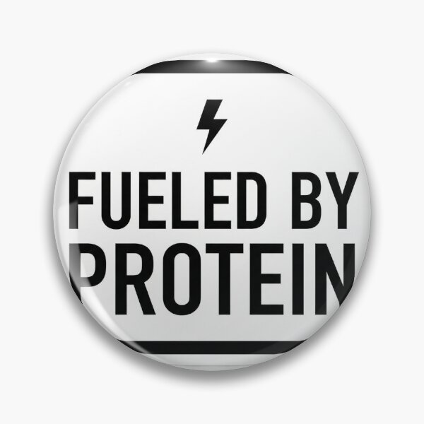Item preview, Fueled By Protein Minimalist Sticker Gym Nutrition Fitness Humor designed and sold by Bmd4Fitness.