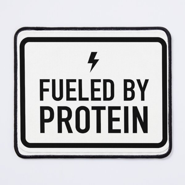 Item preview, Fueled By Protein Minimalist Sticker Gym Nutrition Fitness Humor designed and sold by Bmd4Fitness.