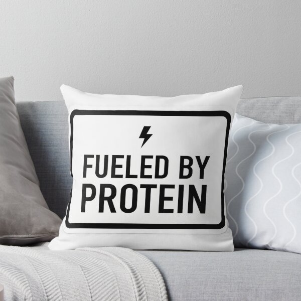Item preview, Fueled By Protein Minimalist Sticker Gym Nutrition Fitness Humor designed and sold by Bmd4Fitness.