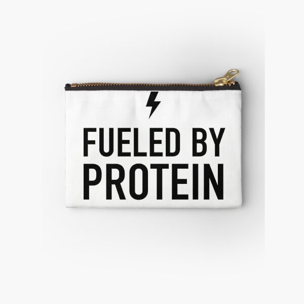 Item preview, Fueled By Protein Minimalist Sticker Gym Nutrition Fitness Humor designed and sold by Bmd4Fitness.
