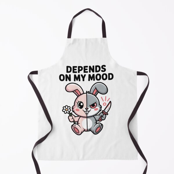 Item preview, Cute but Deadly Bunny Split Personality Kawaii Dark Humor designed and sold by Orbit Ink.