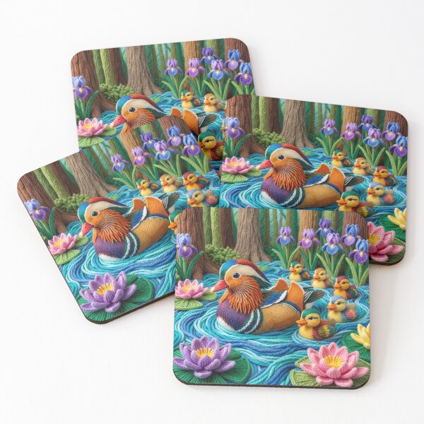 Item preview, Yarn Mandarin Duck and Yarn Ducklings designed and sold by Tridentulus.