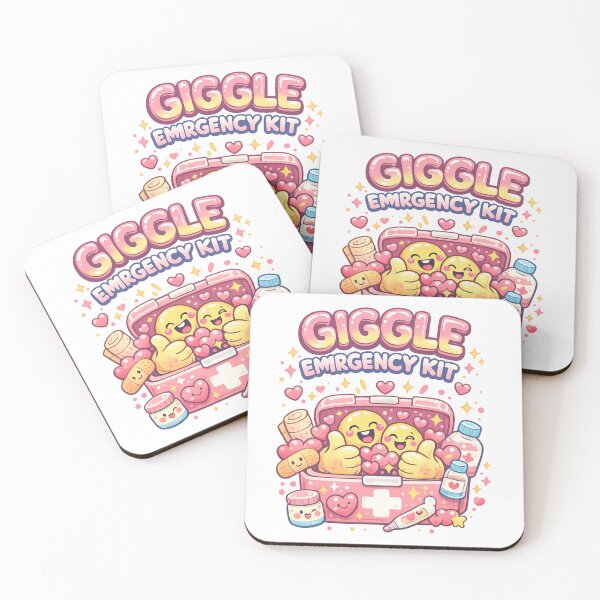 Item preview, Giggle Emergency Kit – Kawaii First Aid designed and sold by AleksKos.
