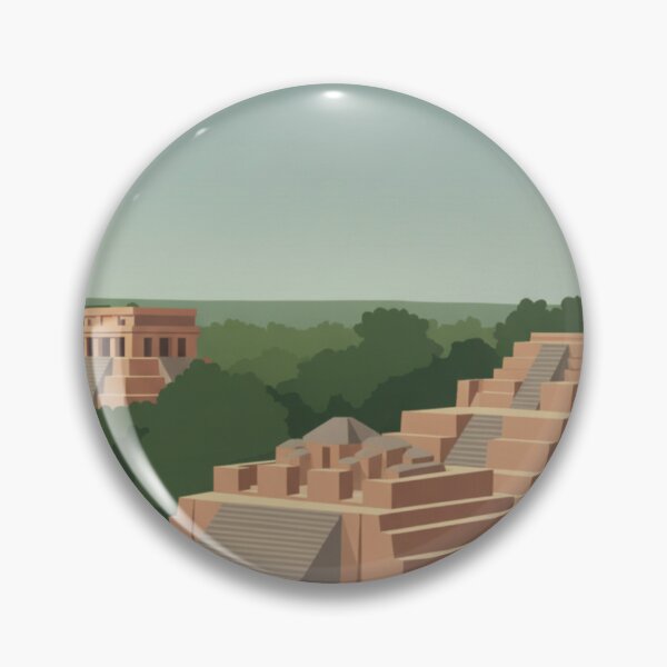 Item preview, Great Pyramid of Calakmul Vintage Style designed and sold by Fernando Abitia.