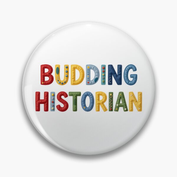Item preview, BUDDING HISTORIAN - IN COLORFUL FAUX LETTERING designed and sold by AlexOBrienArt.