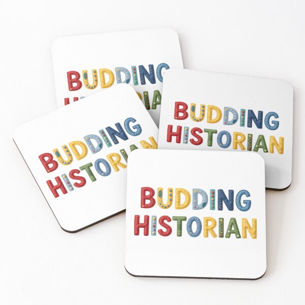 Item preview, BUDDING HISTORIAN - IN COLORFUL FAUX LETTERING designed and sold by AlexOBrienArt.
