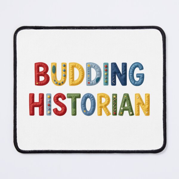 Item preview, BUDDING HISTORIAN - IN COLORFUL FAUX LETTERING designed and sold by AlexOBrienArt.