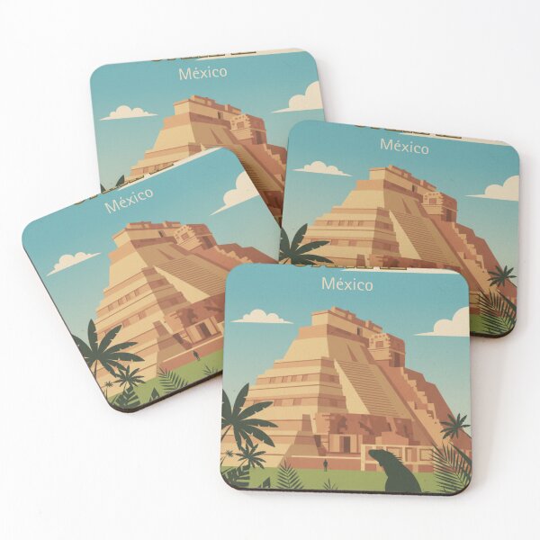 Item preview, Vintage Uxmal Travel Poster on T-Shirt designed and sold by Fernando Abitia.